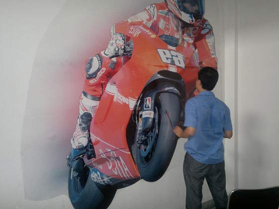 3D Poster - Motiv Motorrad