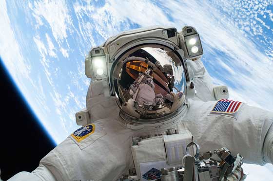 Astronauten-Selfie